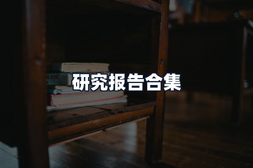 研究报告合集